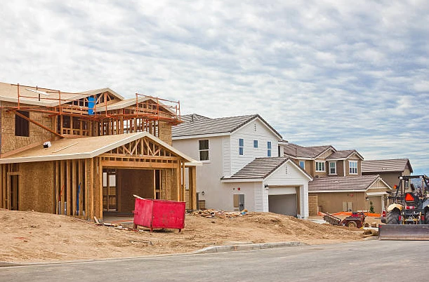 Maison neuve en construction.